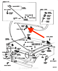FJ55 Hood Catch Secondary Hook Latch