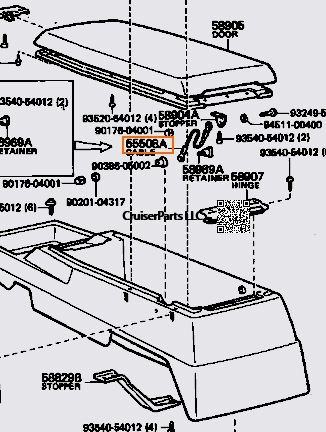 Modal Additional Images for Glove Compartment Door Stopper 70-86