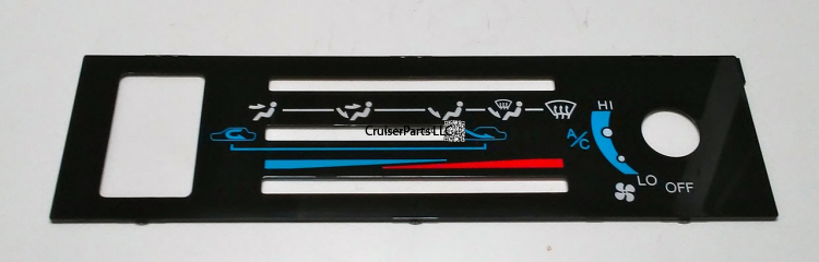 Heater Control Name Panel LHD