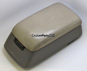 Raised Lid Leather Center Console Top Compartment 80 Series