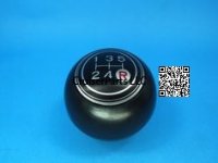 5 Speed Shifter Knob Black Vintage Type H55F Round Knob