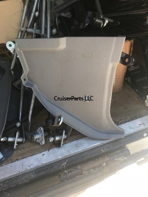 RH Cowl Side Trim for 79 Series Cruisers Gray
