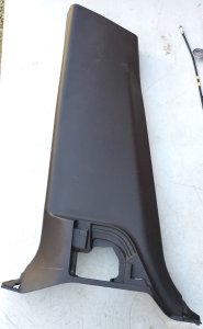 Lower Left Center Pillar Garnish for 08-21 200 Series, Black