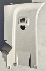 Upper Left C Pillar Garnish for 2015-2021 Toyota Hilux, Gray