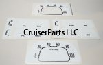 White Gauge Face Decals for 1964-1979 40 Series Cruisers