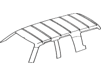 FJ80 Ivory Headliner With Moon Roof 95-97