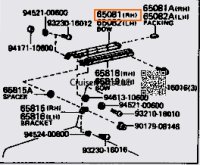 Front Top Left Bow Outer Sub Assembly