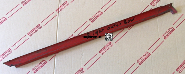 Modal Additional Images for Inner Bow Right side above door Hard Top 1975-1984