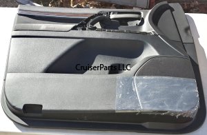 Front Left Door Panel - Black Trim - '08-'10 200 Series Cruisers