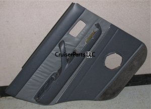 Rear Door Trim Panel Left Gray Leather 93-97