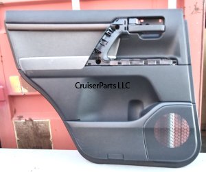 Rear Left Door Panel - Black Trim - 08-10 200 Series Cruisers