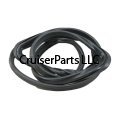 Rear hatch liftgate glass rubber 91-97 with chrome KIT