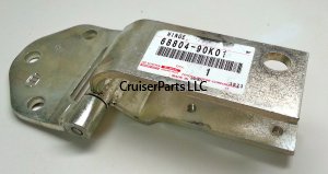 LH Back Door Lower Hinge - 85-Now 70 Series with Auxiliary Tank