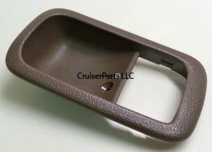 Left Inner Door Handle Bezel in Brown 95-97