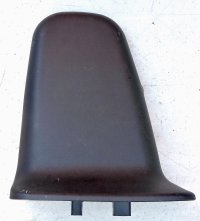 Left 3rd Row Seat Cushion Hinge Cover 200 Series, Black