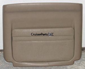 Front Seat Back Panel Ivory 98-07 Solid Pocket Type Back