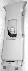 Upper Right B Pillar Garnish W/ Seat Belt Adjuster Cover, Gray