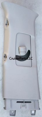 Upper Left B Pillar Garnish W/ Seat Belt Adjuster Cover, Gray