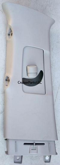 Upper Left B Pillar Garnish W/ Seat Belt Adjuster Cover, Gray