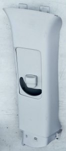 Right C Pillar Trim Garnish W/ Seat Belt Adjuster Cover, Gray