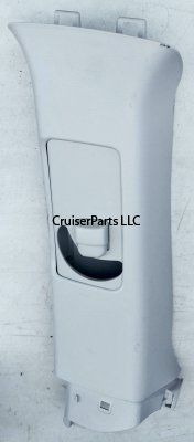 Right C Pillar Trim Garnish W/ Seat Belt Adjuster Cover, Gray