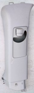 Left C Pillar Trim Garnish W/ Seat Belt Adjuster Cover, Gray