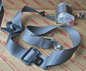 Front Seat Belt Right Grey for 81-90 60 and 62 Series