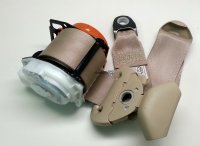 Rear Left Outer Seat Belt (Ivory) 2003-2007 100 Series