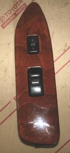 Right Front Window Switch Bezel Wood Trim 98-02