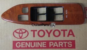 LX470 Left Front Window Switch Bezel Wood Trim 2003-2007
