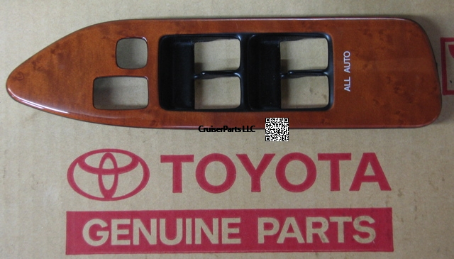 LX470 Left Front Window Switch Bezel Wood Trim 2003-2007