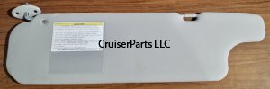 Left Sun Visor for 07-Current 70 Series Gray