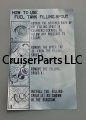 Fuel Tank Cap Information Label