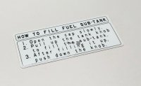 Fuel Information Label for Non US 80 Series Cruisers