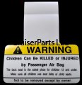 Driver/Passenger Air Bag Information Label