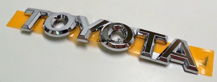 Back Door Name Plate No. 1 "TOYOTA" For 98-03