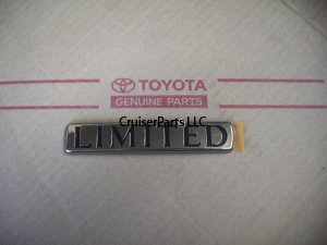 JDM Rear Door Gold Limited Emblem 91-97
