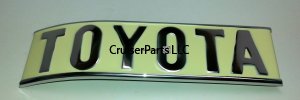 Rear Quarter Panel Toyota emblem Early to 12/74 FJ40