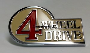 Rear Body 4WD Emblem for 58-78 40 Series Cruisers