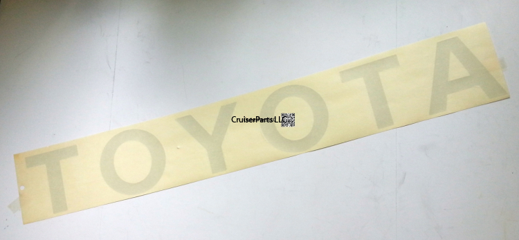 Tail Gate Decal For 75-79 Series 90-Current Gray