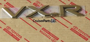 Back Door Gold Name Plate No. 2 VX-R 100 Series