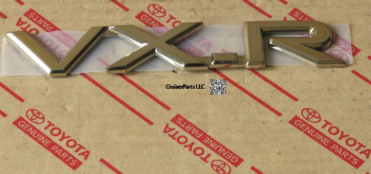 Back Door Gold Name Plate No. 2 VX-R 100 Series