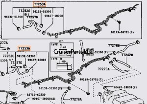 Fuel Main Tube Set #3 for Sub Fuel Tanks