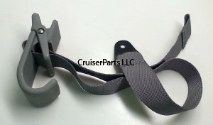 Seat Folding Stop Strap 98-07 100 Series Cruiser LX470 Gray
