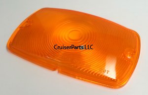 Front Turn Signal Lens Amber 69-74