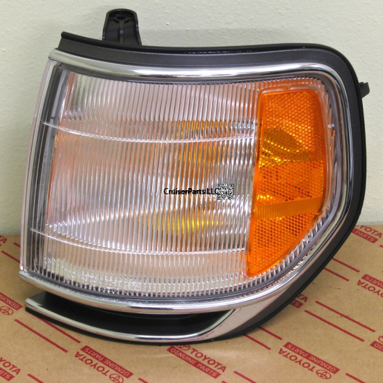 Modal Additional Images for Parking Light Left Side Clear With Orange Stripe 95-97 LX450