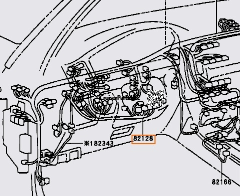 Modal Additional Images for Steering Column Wiring Harness Select Year 1998-2002 LandCruiser