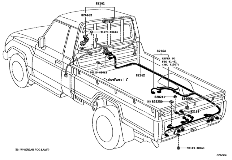 Rear Frame Wiring 2007-8/2012