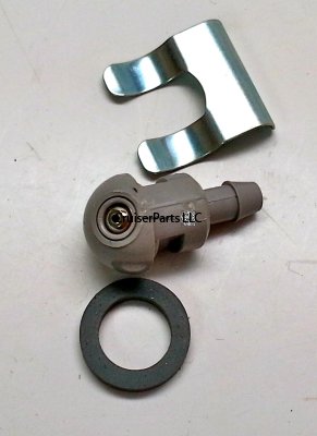 Windshield Washer Nozzle early hood mounted