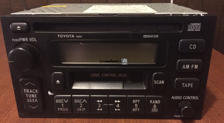 Toyota Radio Model 16810 AM FM CD Cassette